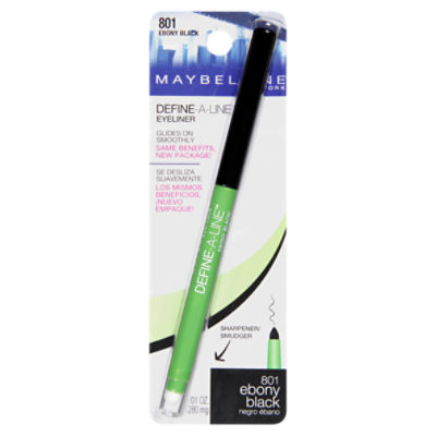 Maybelline New York DefineALine 801 Ebony Black Eyeliner, .01 oz