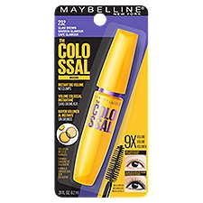 Maybelline New York The Colossal 232 Glam Brown Washable Mascara, .31 fl oz