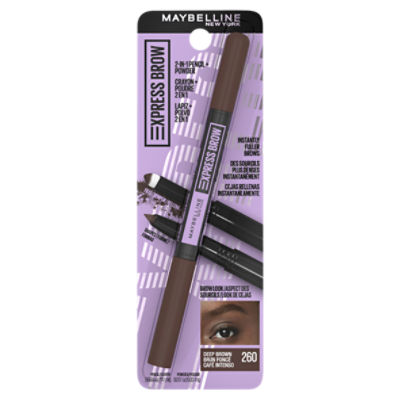 Maybelline New York Express Brow Deep Brown 260 2-in-1 Pencil + Powder