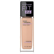 Maybelline Fit Me Dewy + Smooth Liquid Foundation Makeup with SPF 18, Buff Beige, 1 fl. oz.