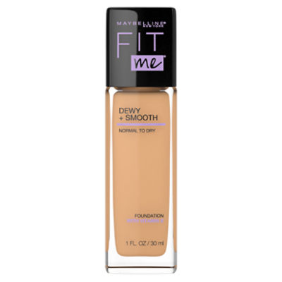 Maybelline New York Fit Me! Dewy+Smooth 310 Sun Beige Foundation, SPF 18, 1 fl oz