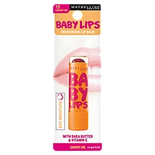 Maybelline New York Baby Lips 15 Cherry Me Moisturizing Lip Balm, 0.15 oz