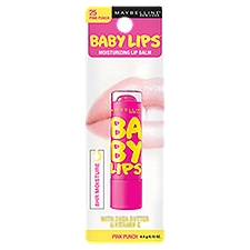 Maybelline New York Baby Lips 25 Pink Punch Moisturizing Lip Balm, 0.15 oz