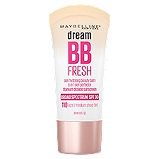 Maybelline New York Dream BB Fresh 110 Light/Medium Sheer Tint Skin Perfector, SPF 30, 1.0 fl oz