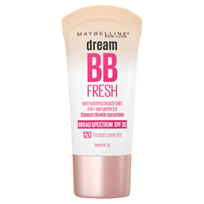 Maybelline New York Dream BB Fresh 120 Sheer Tint Skin Hydrating Beauty Balm, SPF 30, 1.0 fl oz