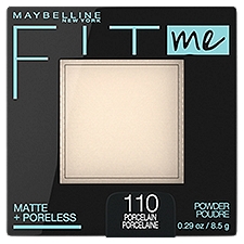 Maybelline New York Fit Me 110 Porcelain Matte + Poreless Pressed Powder, 0.29 oz