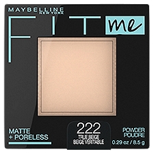 Maybelline New York Fit Me 222 True Beige Matte + Poreless Pressed Powder, 0.29 oz