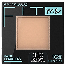 Maybelline New York Fit Me 320 Natural Tan Matte + Poreless Pressed Powder, 0.29 oz