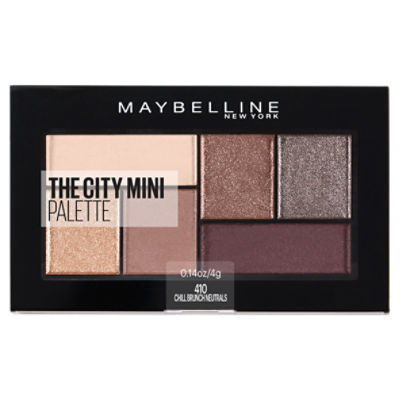 Maybelline New York The City Mini 410 Chill Brunch Neutrals Eyeshadow, 0.14 oz