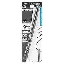 MAYBELLINE NEW YORK Unstoppable 706 Pewter Waterproof Automatic Pencil Eyeliner, 0.01 oz