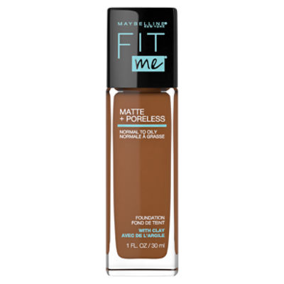 Maybelline New York Fit Me Matte + Poreless 368 Deep Golden Foundation, 1 fl oz