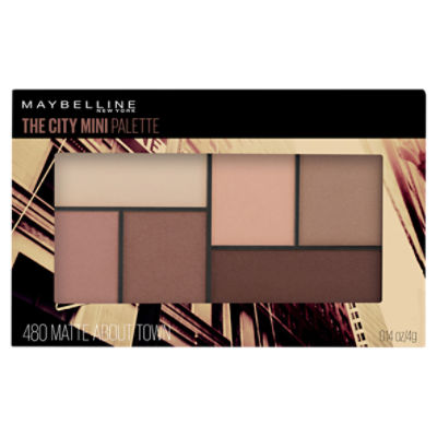York Maybelline Town The City Palette, New Eyeshadow 14 oz 480 About Mini Matte