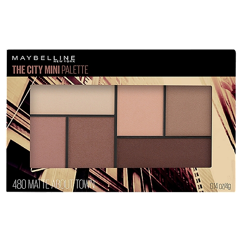 Maybelline New York The City Mini 480 Matte About Town Eyeshadow Palette,  14 oz