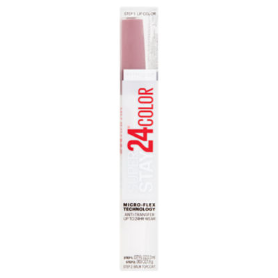 Maybelline New York Super Stay 24 Color 300 Frosted Mauve 2 Step Lip Color and Balm Topcoat