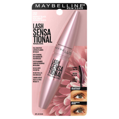 Maybelline New York Lash Sensational 252 Midnight Black Washable Mascara Limited Edition, .32 fl oz