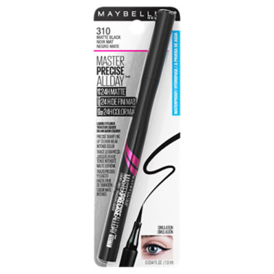 Maybelline New York Master Precise All Day 310 Matte Black Waterproof Liquid Eyeliner, 0.034 fl oz