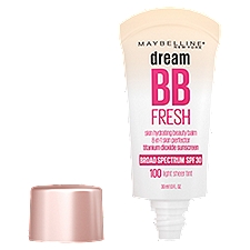 Maybelline New York Dream BB Fresh 100 Light Sheer Tint, Skin Hydrating Beauty Balm, 1 Fluid ounce