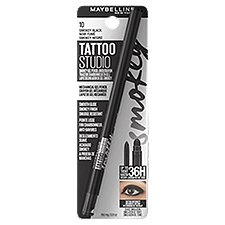 Maybelline New York Tattoo Studio 10 Smokey Black Gel Pencil Liner, 0.01 oz