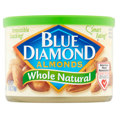 Blue Diamond Whole Natural Almonds, 6 oz, 6 Ounce