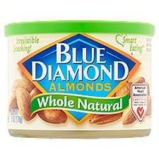 Blue Diamond Whole Natural Almonds, 6 oz, 6 Ounce