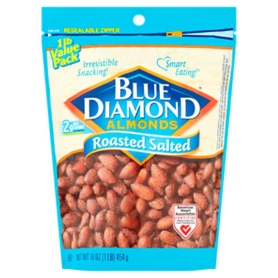Blue Diamond Roasted Salted Almonds Value Pack, 16 oz, 16 Ounce