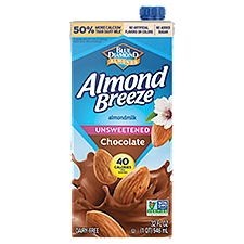 Blue Diamond Almonds Almond Breeze Unsweetened Chocolate, Almondmilk, 32 Fluid ounce