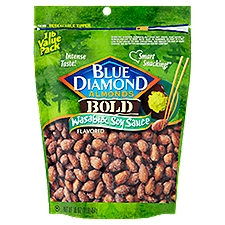 Blue Diamond Almonds Bold Wasabi & Soy Sauce Flavored Almonds Value Pack, 16 oz, 16 Ounce