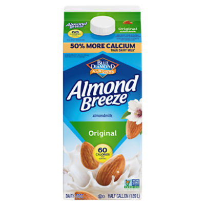 Blue Diamond Almonds Almond Breeze Original Almondmilk, half gallon