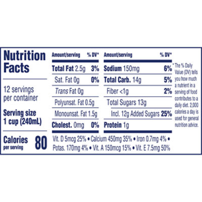 Blue Diamond Almonds Almond Breeze Vanilla Almondmilk, 96 fl oz