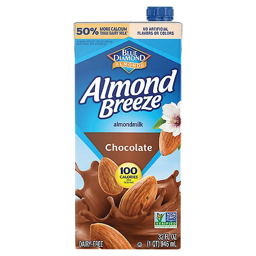 Blue Diamond Almonds Almond Breeze Chocolate Almondmilk, 32 fl oz
Almond Breeze non-dairy almondmilk is delicious in everything, from cereals and smoothies to cooking and baking. Browse our variety of almondmilk including sweetened and unsweetened as well as vanilla and chocolate.