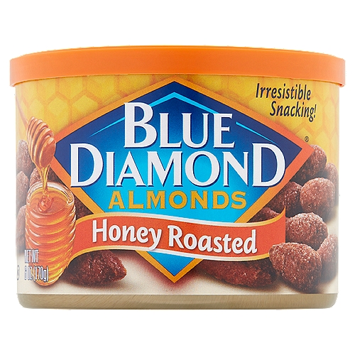 Blue Diamond Almonds Honey Roasted Almonds, 6 oz
Irresistible snacking!

9g Total Carbs - 2g Fiber = 7g Net Carbs Per Serving

Crave Victoriously™