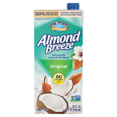 Blue Diamond Almonds Almond Breeze Original Almondmilk Coconutmilk Blend, 32 fl oz, 32 Fluid ounce