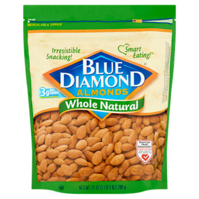 Blue Diamond Almonds Whole Natural Almonds, 25 oz