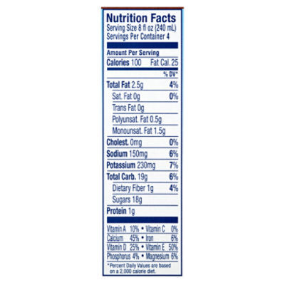 Chocolate Almond Breeze Nutrition Facts Besto Blog