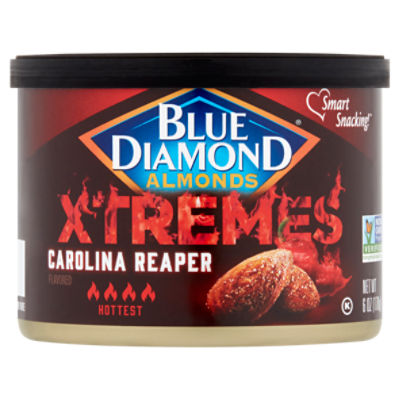 Blue Diamond Almonds Xtremes Carolina Reaper Flavored Almonds, 6 oz