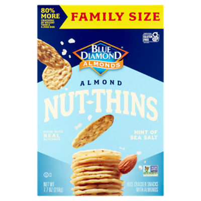 Blue Diamond Almonds NutThins Rice Cracker Snacks with Almond Family