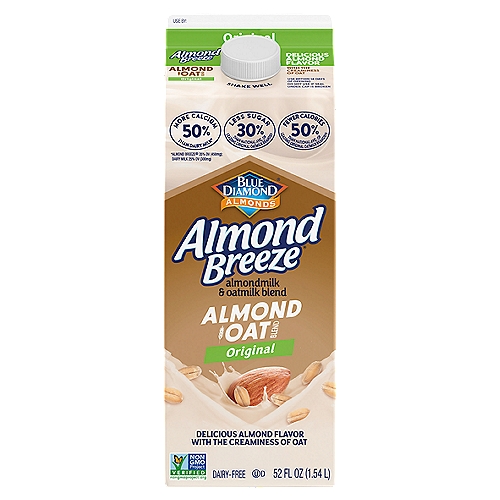 Almond Breeze Almond & Oat Original Blend, 52oz