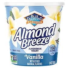 Blue Diamond Almonds Almond Breeze Almondmilk Yogurt Alternative, Vanilla, 24 Ounce