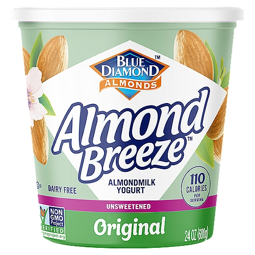 Almond Breeze Unsweetened Original Almondmilk Yogurt - 24oz
The best almonds make the best almondmilk yogurt. For over 100 years, our family of growers has been dedicated to growing the best almonds. Almonds that make our almondmilk yogurt irresistibly delicious. Taste the craft and care in every spoonful.
Crafted From the Best Almonds
Contains 5 Live & Active Cultures
Good Source of Calcium
Excellent Source of Vitamin E
No Artificial Flavors
Free From Dairy Soy & Lactose
Vegan

The Best Almonds Make the Best Almondmilk Yogurt™

Contains Five Live Active Cultures including; S. thermophilus, L. bulgaricus, L. acidophilus, Bifidus and L. casei