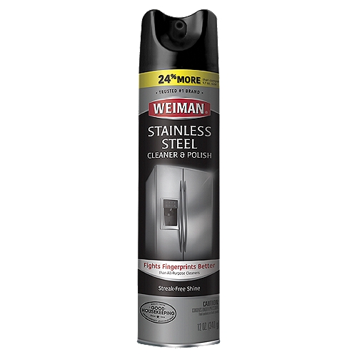 Weiman Stainless Steel Cleaner & Polish, 12 oz