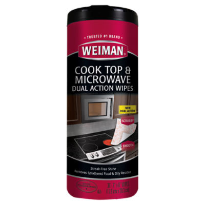 Weiman Cook Top & Microwave Dual Action Wipes, 30 count