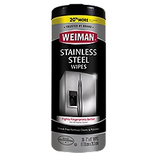 Weiman Stainless Steel, Wipes, 30 Each