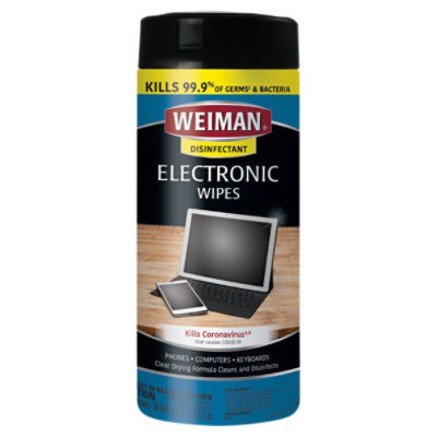 Weiman Disinfectant Electronic Wipes, 30 count, 6.1 oz