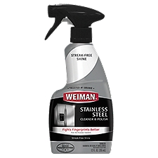 Weiman Stainless Steel, Cleaner & Polish, 12 Fluid ounce