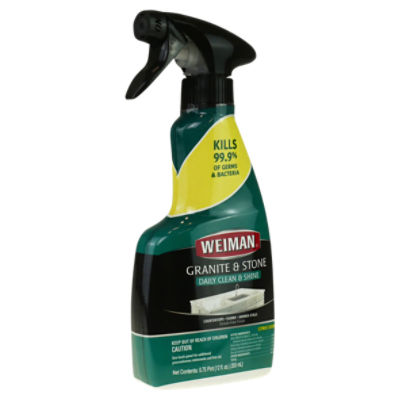 Weiman Granite & Stone Clean & Shine Citrus Scent Disinfectant, 12 fl oz