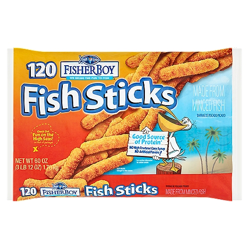 High Liner Fisher Boy Fish Sticks, 120 count, 60 oz