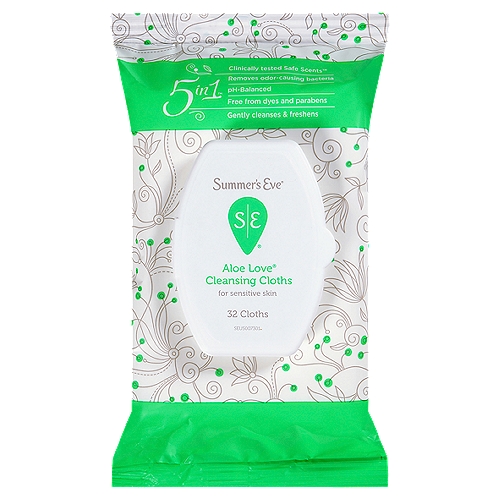 Summer's Eve Aloe Love Cleansing Cloths, 32 count