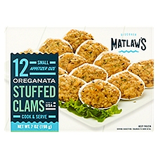 Matlaw's Oreganata Small Stuffed Clams, 12 count, 7 oz
