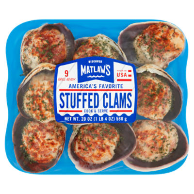 Frozen Seafood Department Matlaws Stuffed Clams, 20 oz