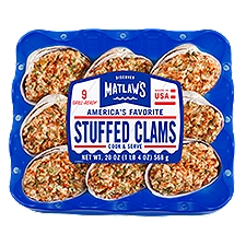 Frozen Seafood Department Matlaws Stuffed Clams, 20 Ounce